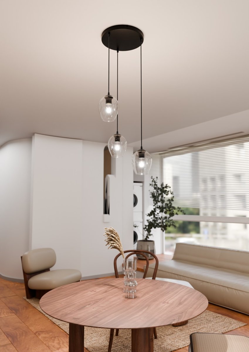Istar Premium Ø40 Transparant hanglamp Van Emibig Lighting - De minimalistische stijl is in lijn met de laatste trends, maar behoudt toch een tijdloze elegantie.