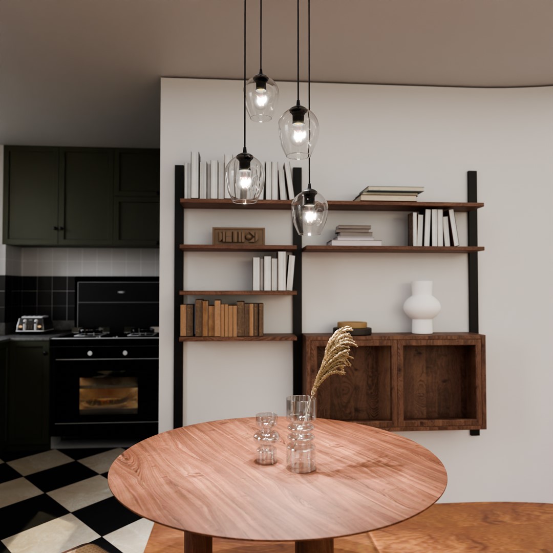 Istar Premium Ø40 Transparant hanglamp Van Emibig Lighting - De minimalistische stijl is in lijn met de laatste trends, maar behoudt toch een tijdloze elegantie.