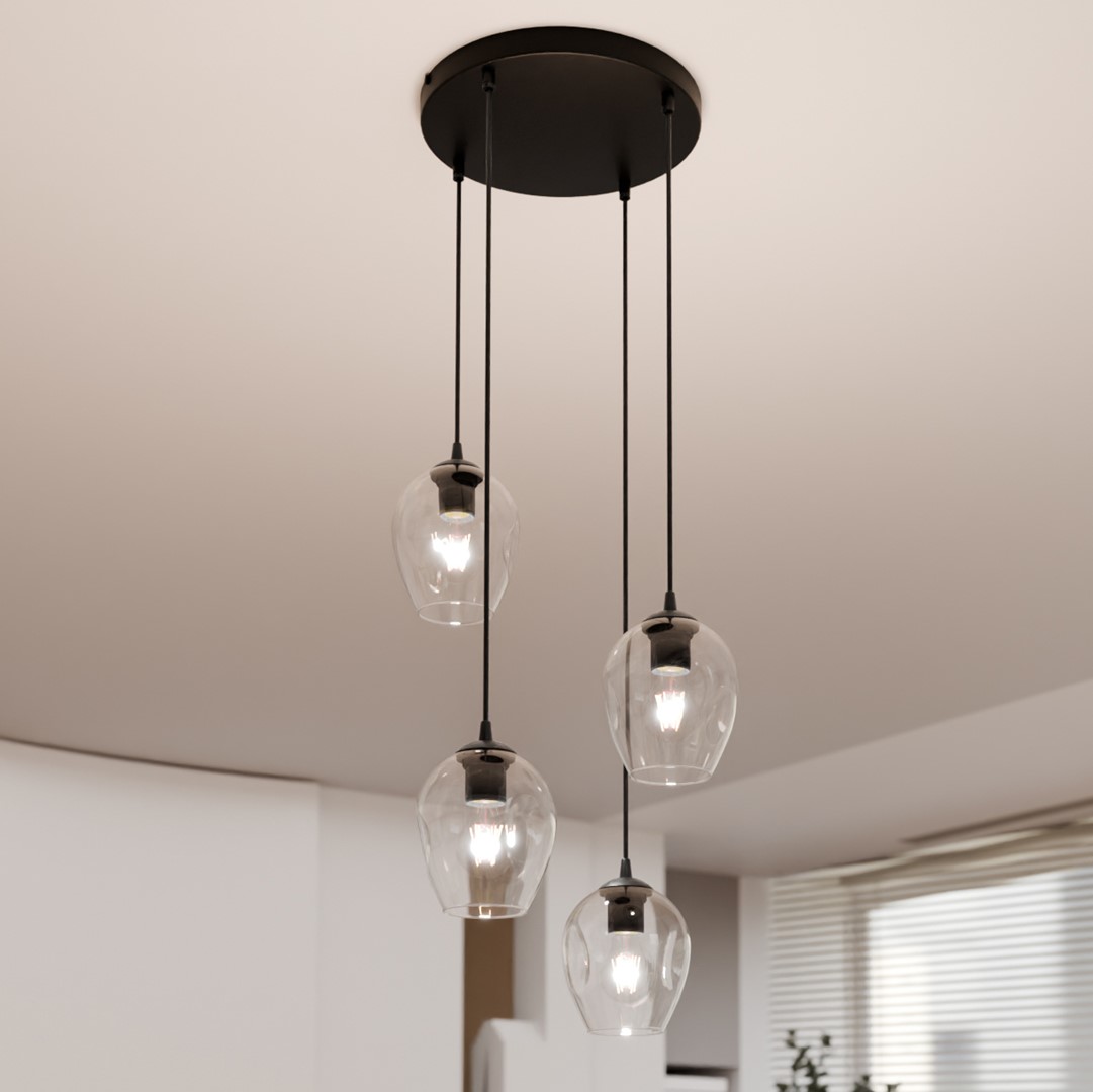Istar Premium Ø40 Transparant hanglamp Van Emibig Lighting - De minimalistische stijl is in lijn met de laatste trends, maar behoudt toch een tijdloze elegantie.