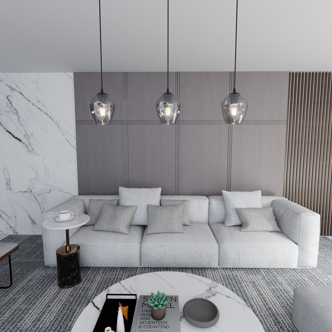 Istar Ø14 Rookkleurig hanglamp Van Emibig Lighting - De minimalistische stijl is in lijn met de laatste trends, maar behoudt toch een tijdloze elegantie.