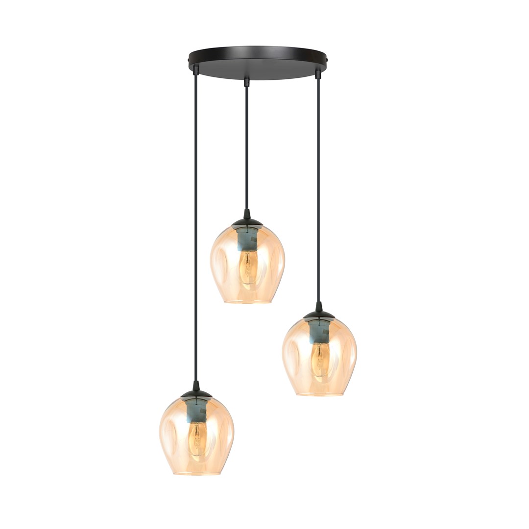 Istar Premium Ø40 Amber hanglamp Van Emibig Lighting - De minimalistische stijl is in lijn met de laatste trends, maar behoudt toch een tijdloze elegantie.