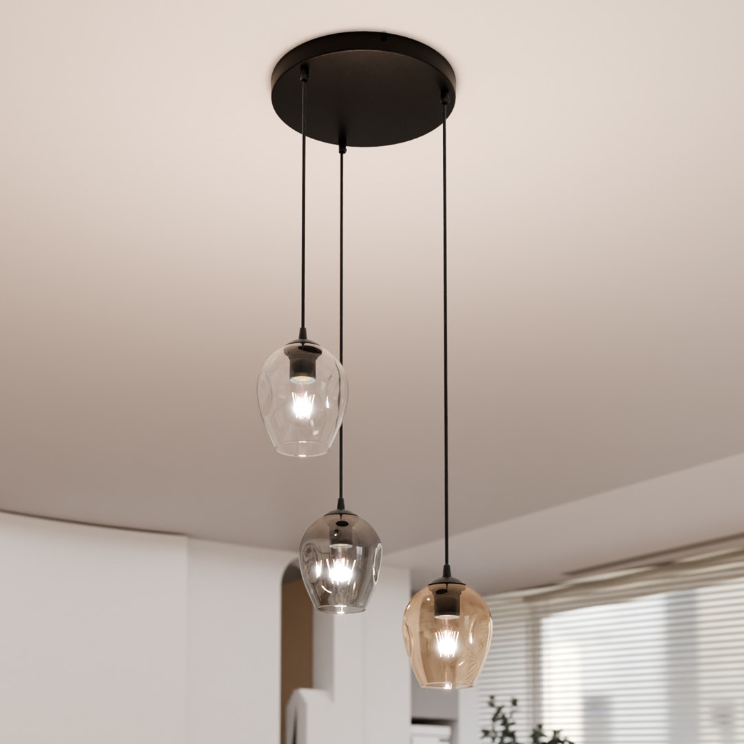 Istar Premium Ø40 Veelkleurig hanglamp Van Emibig Lighting - De minimalistische stijl is in lijn met de laatste trends, maar behoudt toch een tijdloze elegantie.
