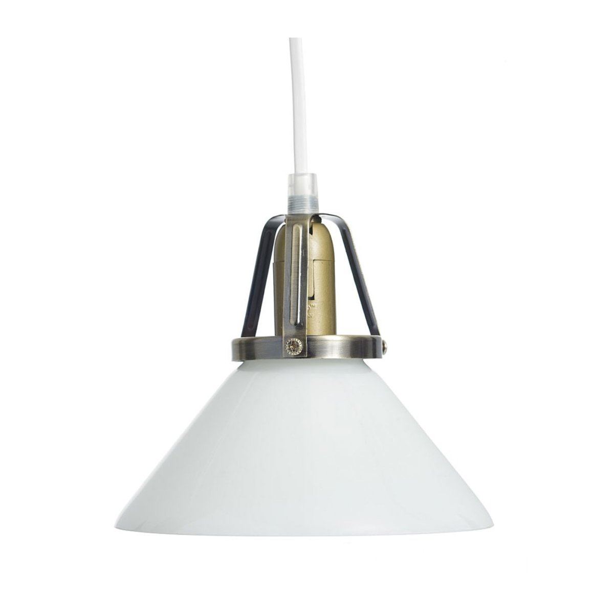 Schoollamp Ø15 Wit raamlamp Van Oriva - Deze klassieke schoenmakerlamp is een tijdloze raamlamp die glas en metaal combineert in een elegant ontwerp.