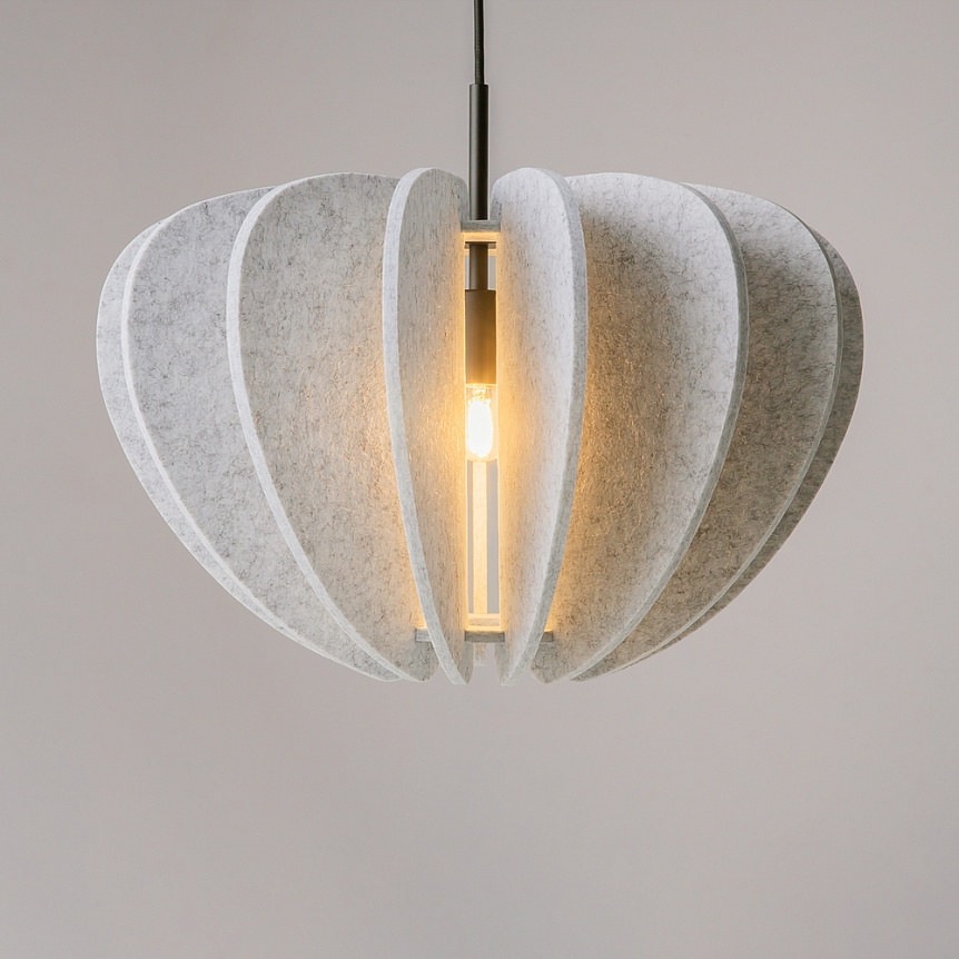 Cambio Ø48 Lichtgrijs hanglamp Van Maytoni - De serie is verkrijgbaar in diverse kleuren en vormen en kan dankzij de 3 meter lange kabel in hoge ruimtes worden opgehangen - Ideaal voor creatieve lichtinstallaties die de sfeer van de kamer weerspiegelen.