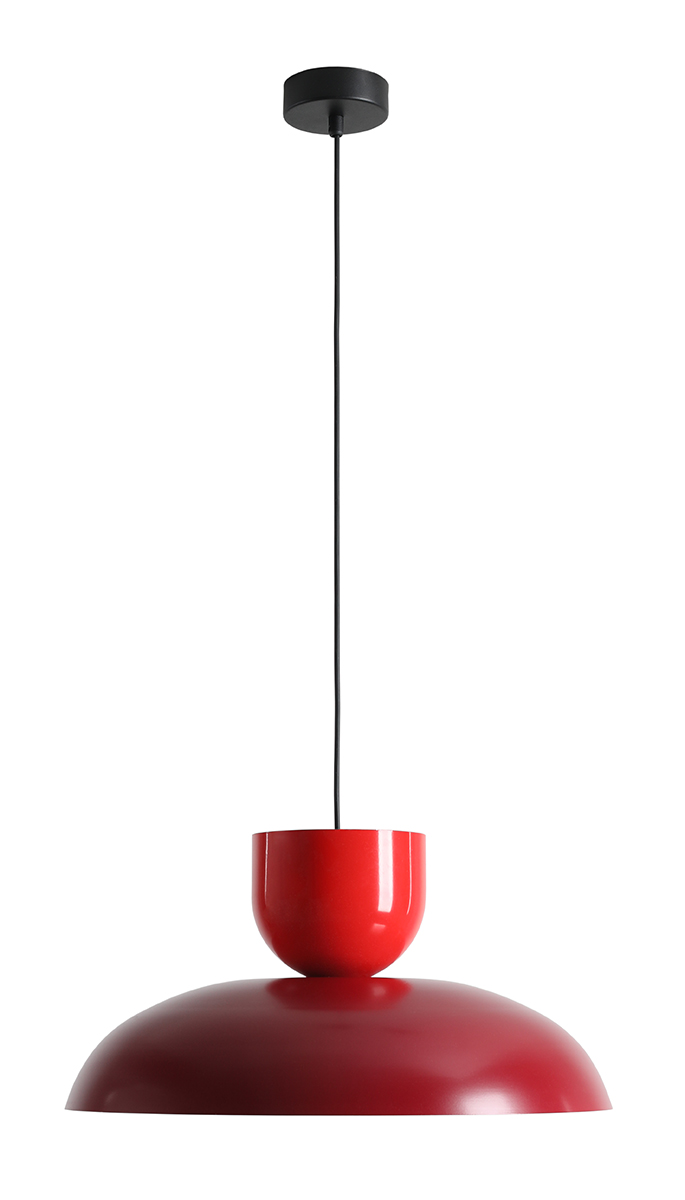 Ella Ø47 ROOD hanglamp Van Artera - Met zijn prachtige kleuren in helder rood en bordeauxrood is het een speels en stijlvol element in het interieur.