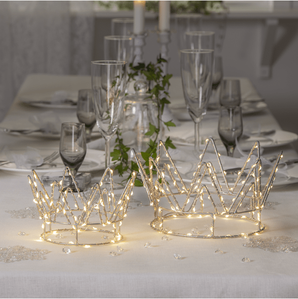 Crown Ø17 Zilver Van Star Trading - Prachtige binnendecoratie in de vorm van een kroon.