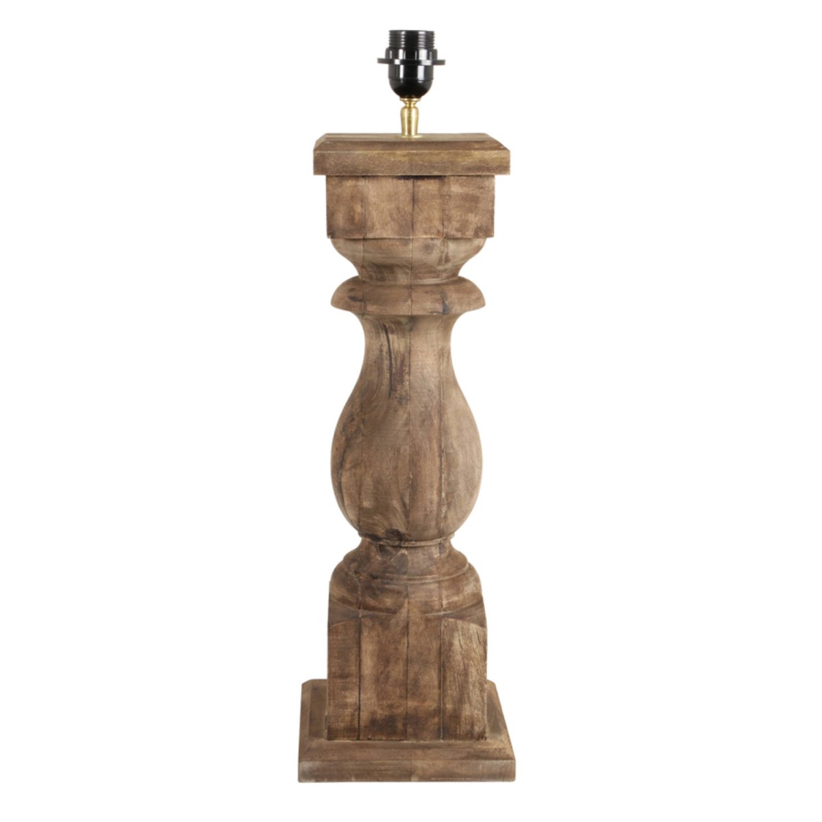 Cadore 64cm Hout lampenvoet Van Light & Living - Gemaakt van massief hout met een prachtige natuurlijke afwerking, geeft deze stijlvolle lampenvoet een warme en uitnodigende uitstraling.