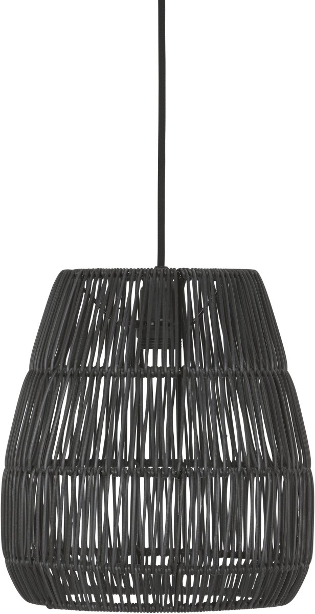 Saigon Ø28 Zwart hanglamp Van PR Home - De plafondlamp wordt geleverd met een zwarte plafondbevestiging voor gebruik binnenshuis.