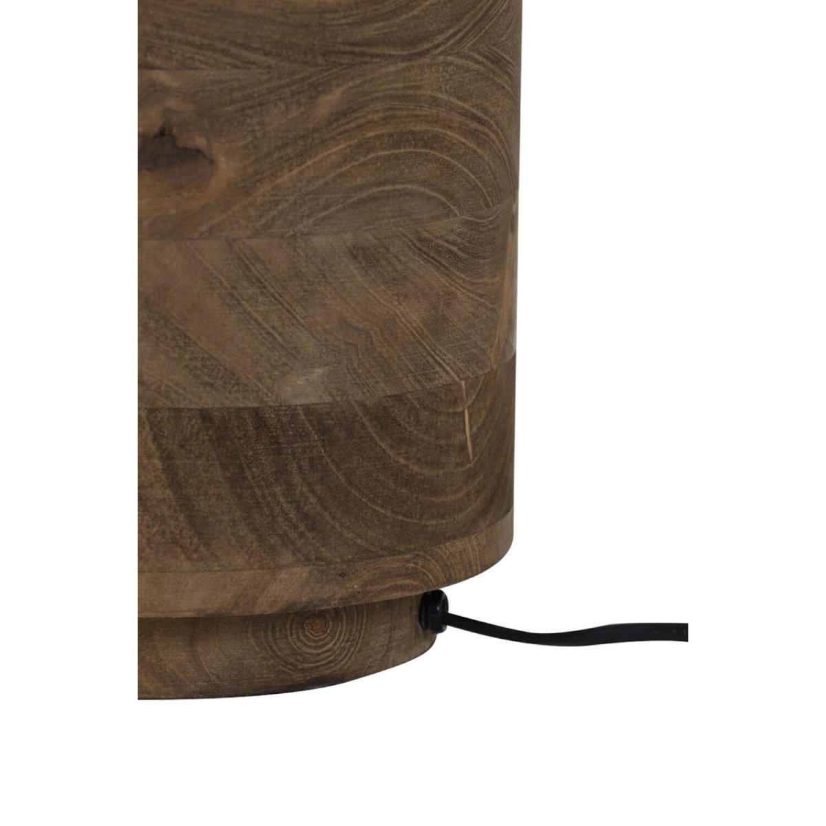 Racco 43cm Hout lampenvoet Van Light & Living - Gemaakt van prachtig donker hout met een natuurlijke afwerking, creëert deze lampenvoet een warme en aardse sfeer in uw huis.