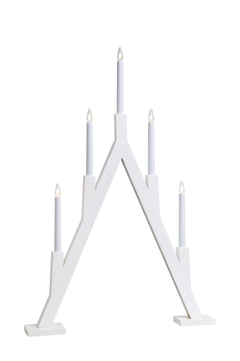 Bjurfors Wit Van Markslöjd - Wordt geleverd met een 2 meter lange witte plastic kabel, een aan/uit-schakelaar en een stekker.