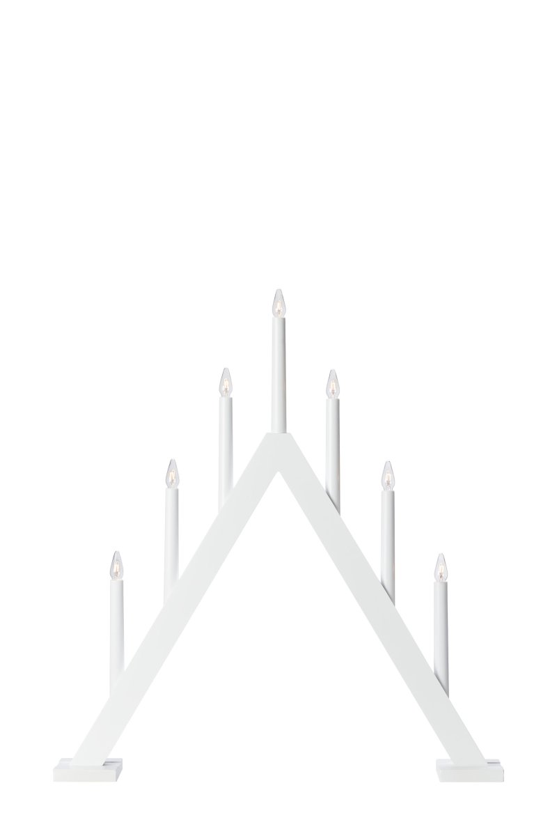 Ariele Wit Van Markslöjd - Stijlvolle klassieke Advent kandelaar in het wit met 7 kaarsen.