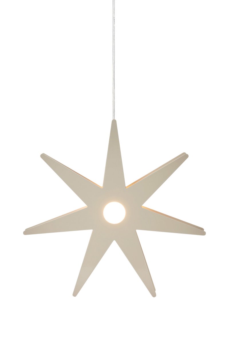 Origo Ø37 Greige Van Markslöjd - De Origo adventsster is een stijlvolle en moderne metalen kerstster in grijsbeige kleur die een gezellige sfeer in huis cre&euml;ert.