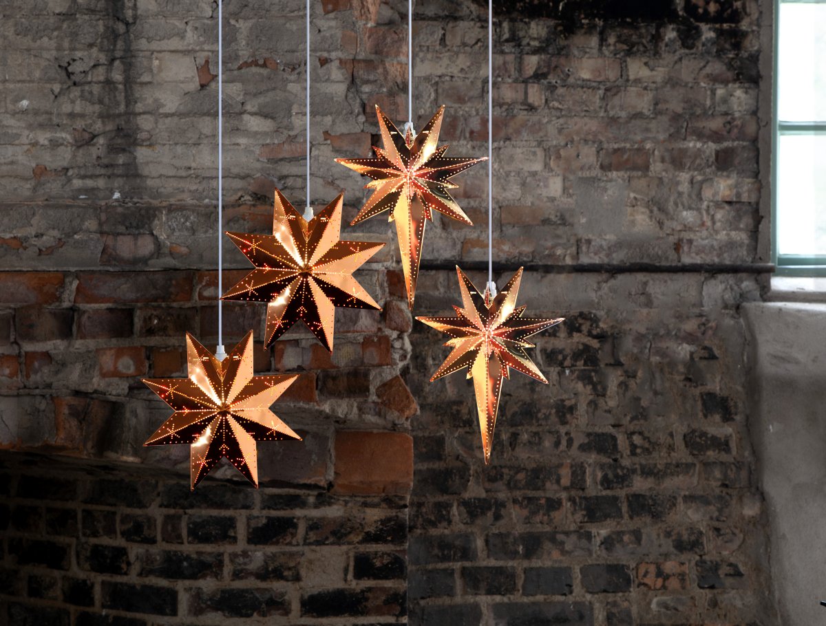 Betlehem 35cm Koper Van Star Trading - De ster heeft mooie details en ruimte voor een lichtbron.