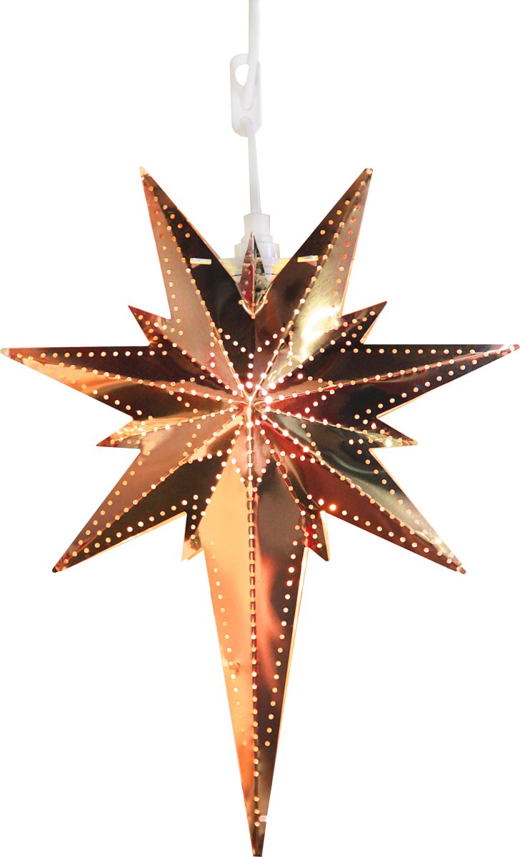 Betlehem 35cm Koper Van Star Trading - De ster heeft mooie details en ruimte voor een lichtbron.