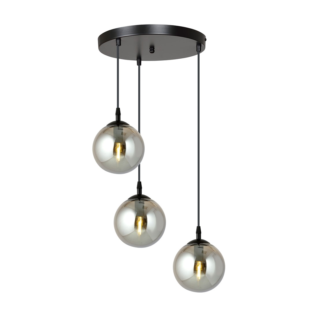 Cosmo Premium Ø40 Rookkleurig hanglamp Van Emibig Lighting - De minimalistische stijl past bij de laatste trends, maar behoudt toch een tijdloze elegantie.