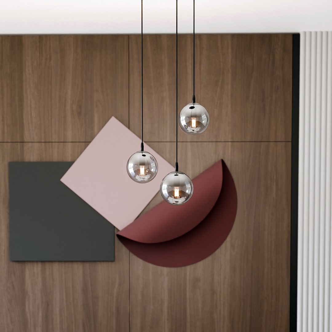 Cosmo Premium Ø40 Rookkleurig hanglamp Van Emibig Lighting - De minimalistische stijl past bij de laatste trends, maar behoudt toch een tijdloze elegantie.