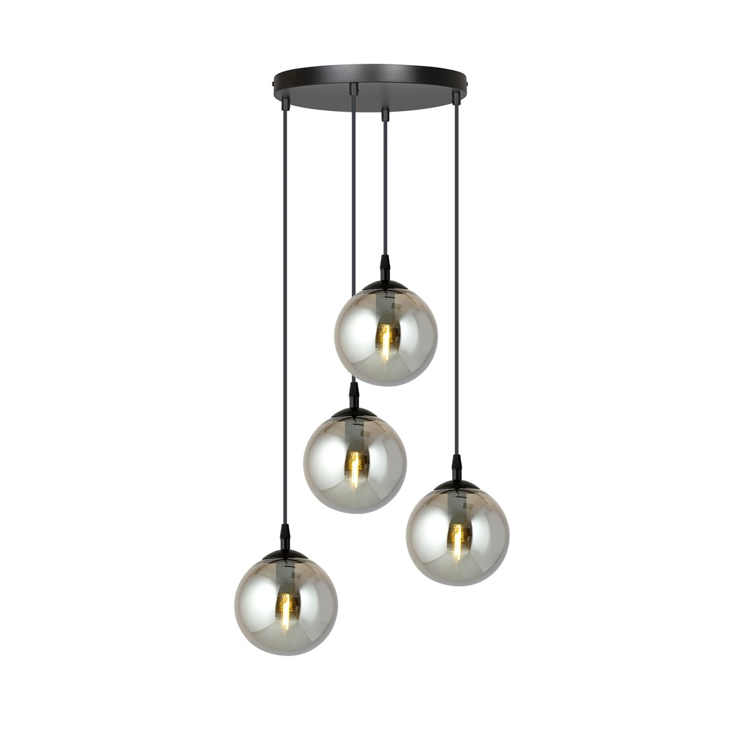 Cosmo Premium Ø40 Rookkleurig hanglamp Van Emibig Lighting - De minimalistische stijl past bij de laatste trends, maar behoudt toch een tijdloze elegantie.