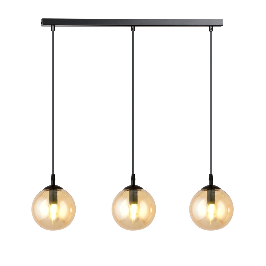 Cosmo 70cm Amber hanglamp Van Emibig Lighting - De minimalistische stijl past bij de laatste trends, maar behoudt toch een tijdloze elegantie.