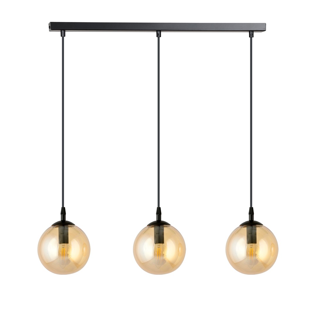 Cosmo 70cm Amber hanglamp Van Emibig Lighting - De minimalistische stijl past bij de laatste trends, maar behoudt toch een tijdloze elegantie.