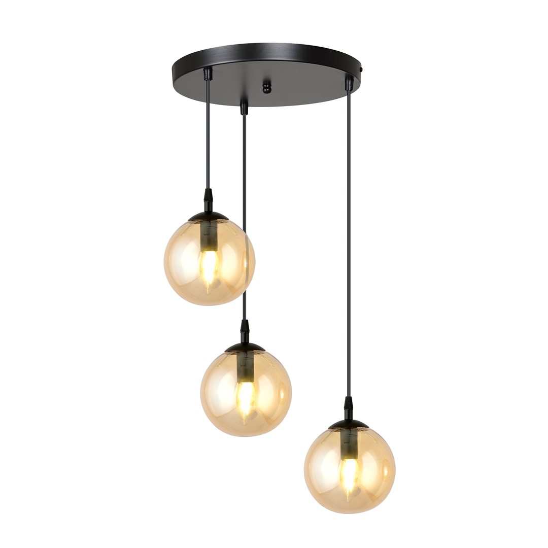 Cosmo Premium Ø40 Amber hanglamp Van Emibig Lighting - De minimalistische stijl past bij de laatste trends, maar behoudt toch een tijdloze elegantie.