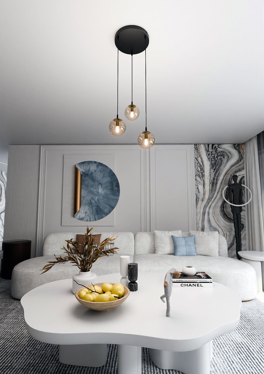 Cosmo Premium Ø40 Amber hanglamp Van Emibig Lighting - De minimalistische stijl past bij de laatste trends, maar behoudt toch een tijdloze elegantie.