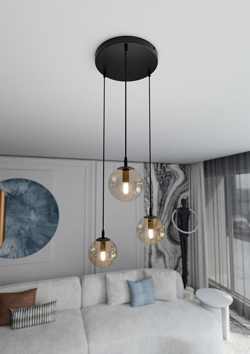 Cosmo Premium Ø40 Amber hanglamp Van Emibig Lighting - De minimalistische stijl past bij de laatste trends, maar behoudt toch een tijdloze elegantie.