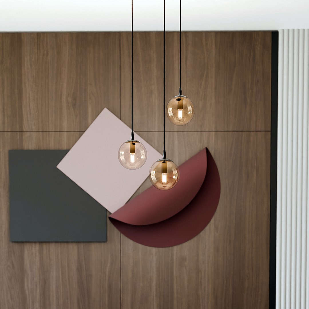 Cosmo Premium Ø40 Amber hanglamp Van Emibig Lighting - De minimalistische stijl past bij de laatste trends, maar behoudt toch een tijdloze elegantie.