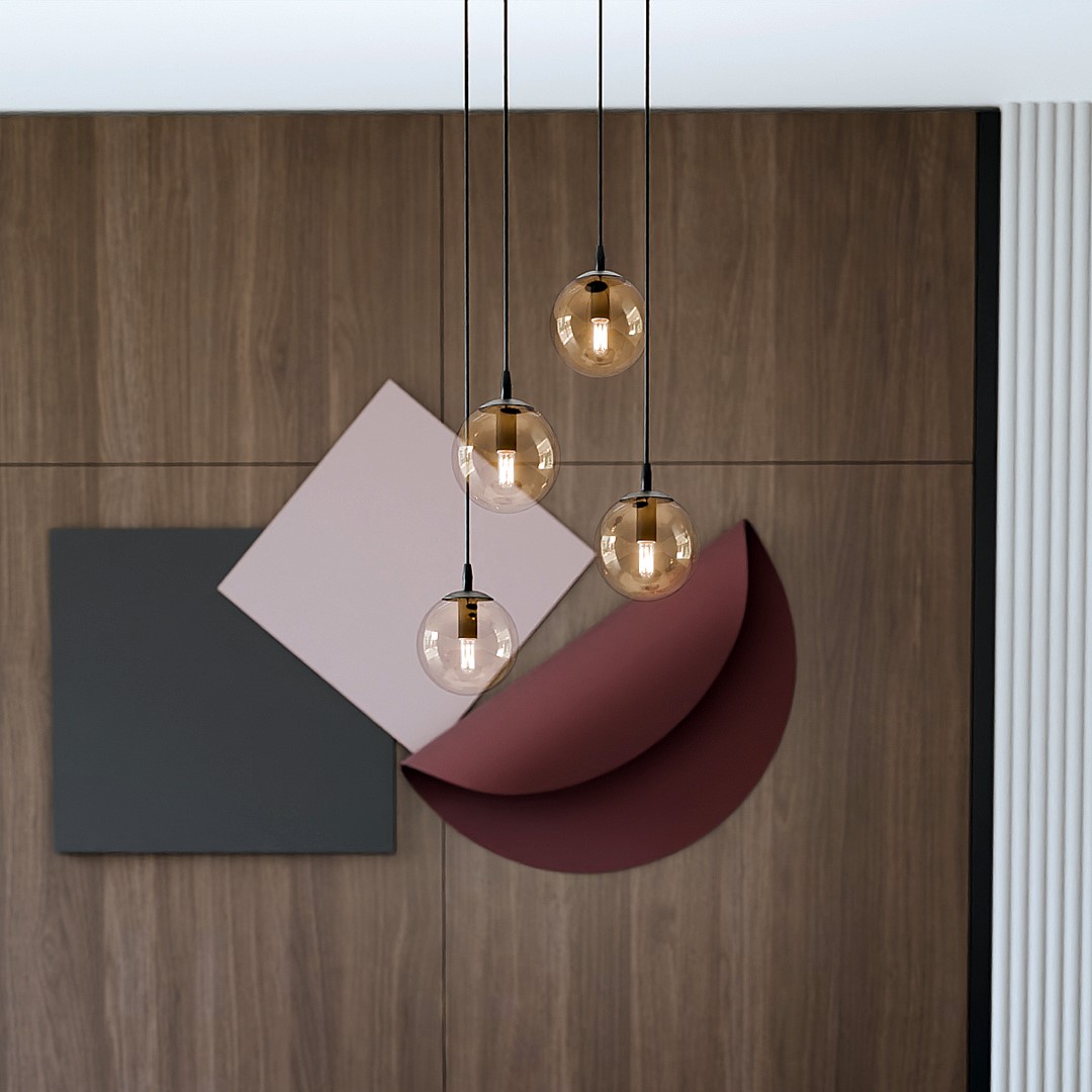 Cosmo Premium Ø40 Amber hanglamp Van Emibig Lighting - De minimalistische stijl past bij de laatste trends, maar behoudt toch een tijdloze elegantie.