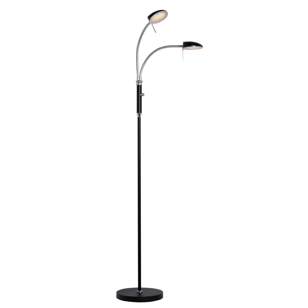 Vegas 2 Zwart vloerlamp Van Halo Design - Vegas is de perfecte keuze voor wie op zoek is naar een veelzijdige en functionele verlichtingsoplossing met een vleugje stijl!