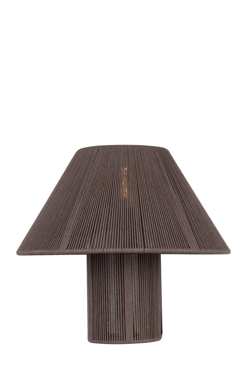 Anna 32cm Bruin tafellamp Van Globen Lighting - Het draad waarvan de lamp is gemaakt, is met de hand gewikkeld.