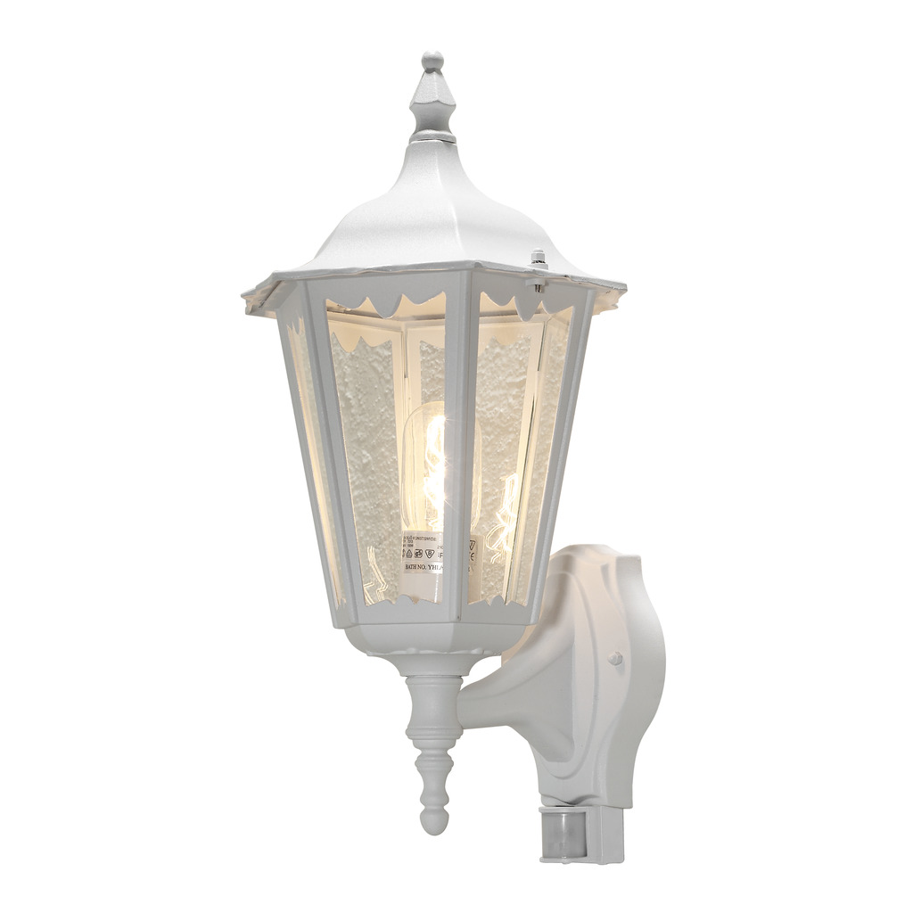Firenze Wit buitenlamp Van Konstsmide - De lamp is perfect voor buitenmuren en entrees en zorgt voor een tijdloze uitstraling en veiligheid onder alle weersomstandigheden.