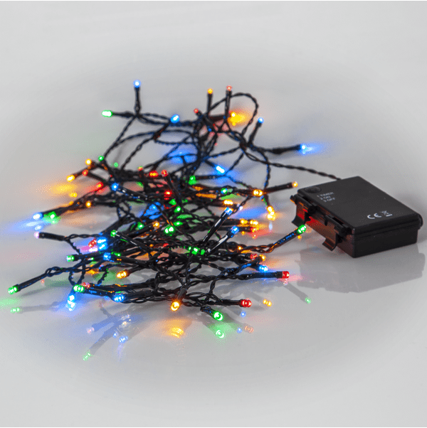 Lichtketting Akku 5m Zwart Van Star Trading - Met een tussenruimte van 7 cm tussen de lampjes is het licht gelijkmatig verdeeld en zorgt het voor een zachte gloed in de tuin, op het balkon of binnenshuis.