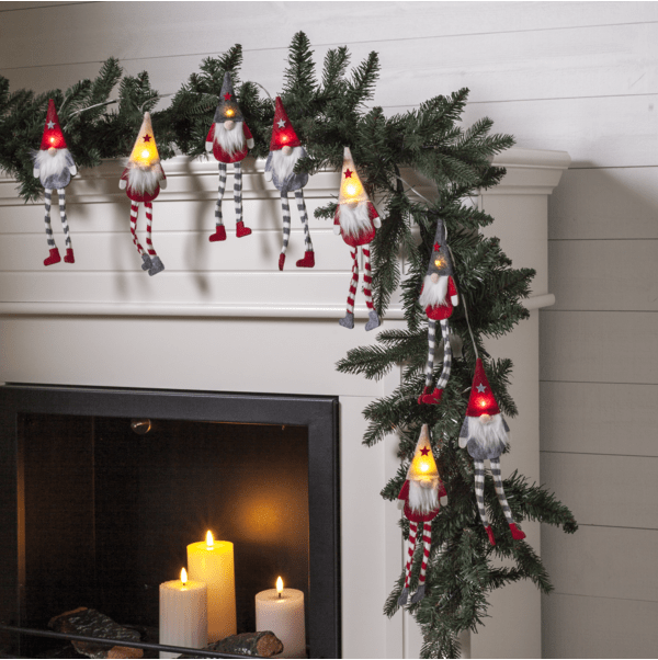 Lichtsnoer Alf 1,4m Veelkleurig Van Star Trading - Voorzien van een timer: 6 uur aan, 18 uur uit, herhalend.