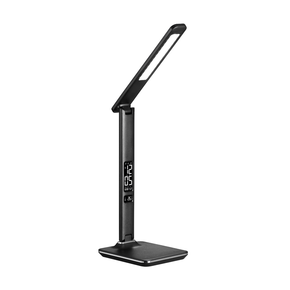 Office 34cm Zwart bureaulamp Van Halo Design - Met een instelbare lichttemperatuur van 3100K tot 5100K kunt u de verlichting eenvoudig aanpassen aan uw behoeften &ndash; van warm en ontspannend tot koud en concentratiebevorderend licht.