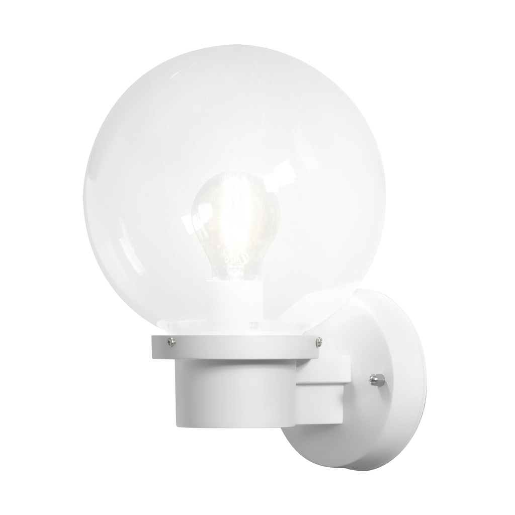 Nemi Wit buitenlamp Van Konstsmide - De lamp verspreidt een gelijkmatig en aangenaam licht en is daarom ideaal voor entrees, terrassen en looppaden.