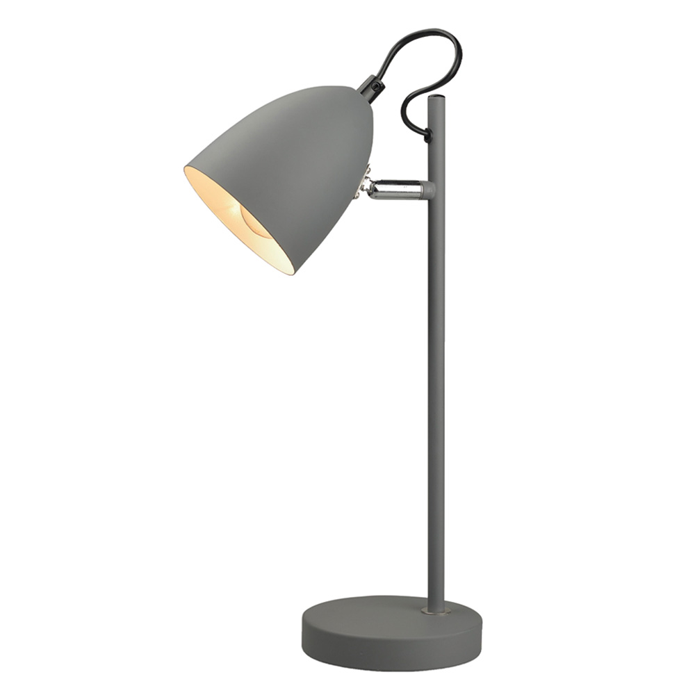 Yep! 37cm Grijs bureaulamp Van Halo Design - Het past perfect op uw bureau, nachtkastje of bijzettafeltje en voegt een warme en verfijnde sfeer toe aan uw huis.