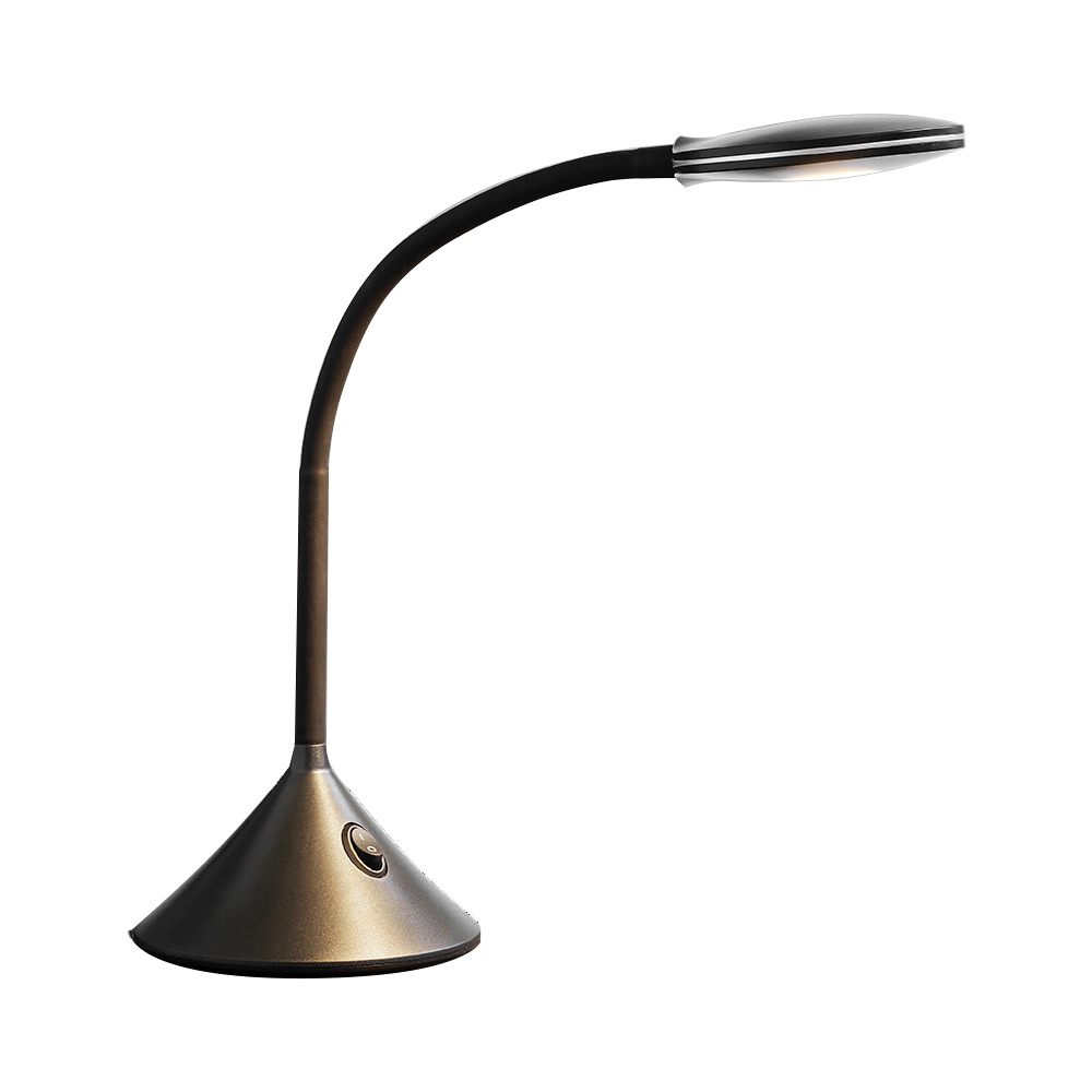 Fix 35cm Zwart bureaulamp Van Halo Design - De beweegbare arm is voorzien van een plat scherm met geïntegreerde LED.
