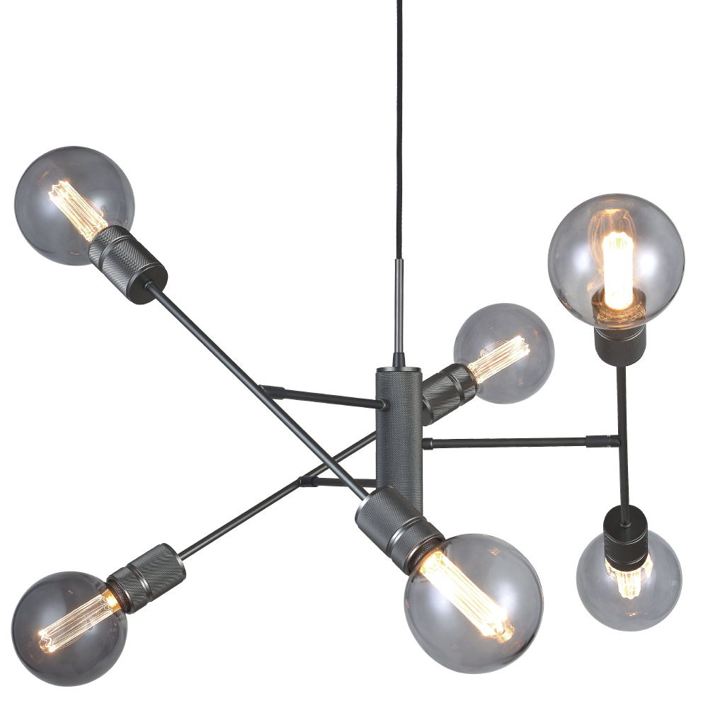 Halo Ø75 Donkergrijs hanglamp Van Halo Design - Halo is een stijlvolle plafondlamp met een modern design en industriële uitstraling.