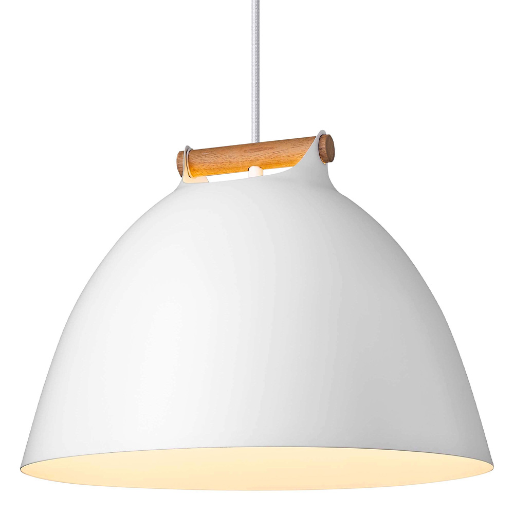  Århus Ø40 Wit hanglamp Van Halo Design - De &Aring;rhus plafondlamp combineert Scandinavisch minimalisme met modern design en cre&euml;ert zo een lichtbron die in elke kamer indruk maakt.
