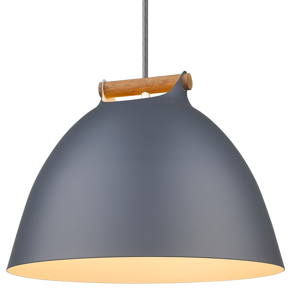  Århus Ø40 Grijs hanglamp Van Halo Design - De &Aring;rhus plafondlamp combineert Scandinavisch minimalisme met modern design en cre&euml;ert zo een lichtbron die in elke kamer indruk maakt.
