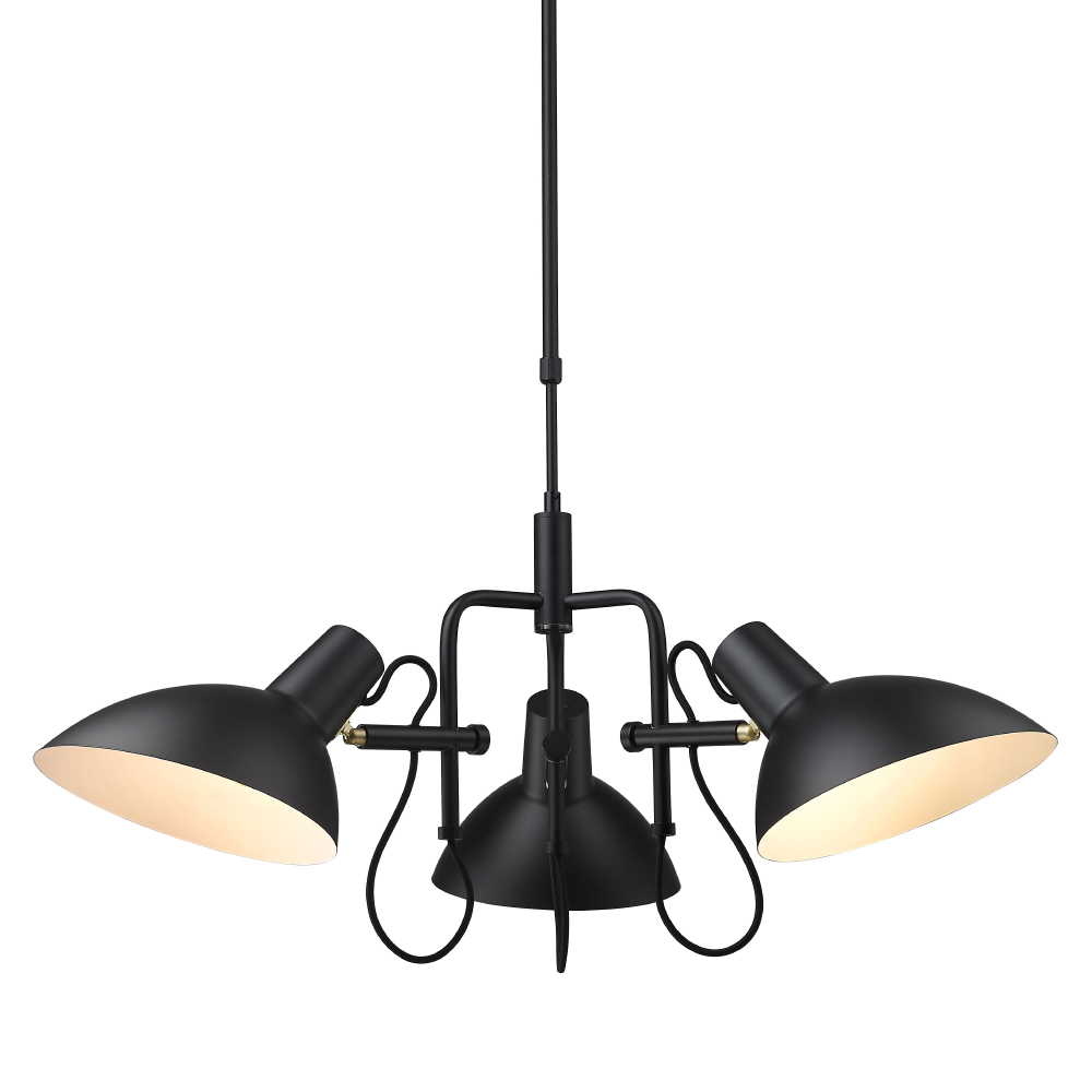 Metropole Ø73 Zwart hanglamp Van Halo Design - Dankzij hun veelzijdige ontwerp passen ze in alle huizen en stijlen.