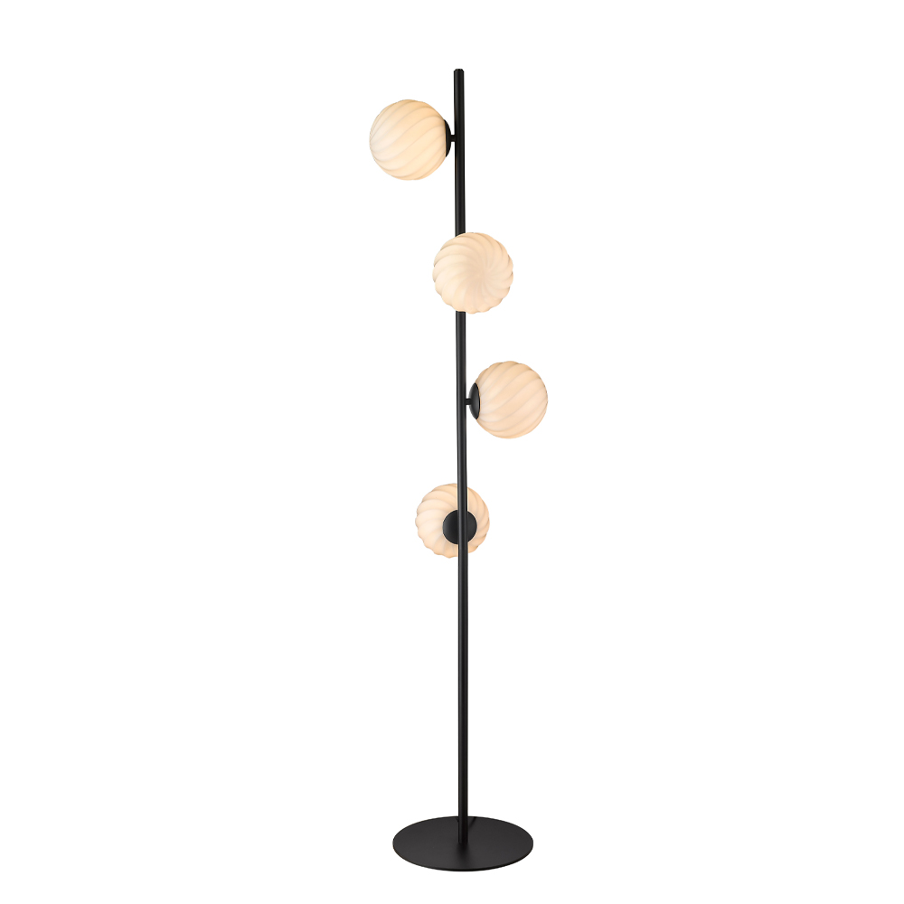 Twist Zwart vloerlamp Van Halo Design - Laat Twist het gesprek van de dag zijn in uw huis - een stijlvolle combinatie van design en functionaliteit!