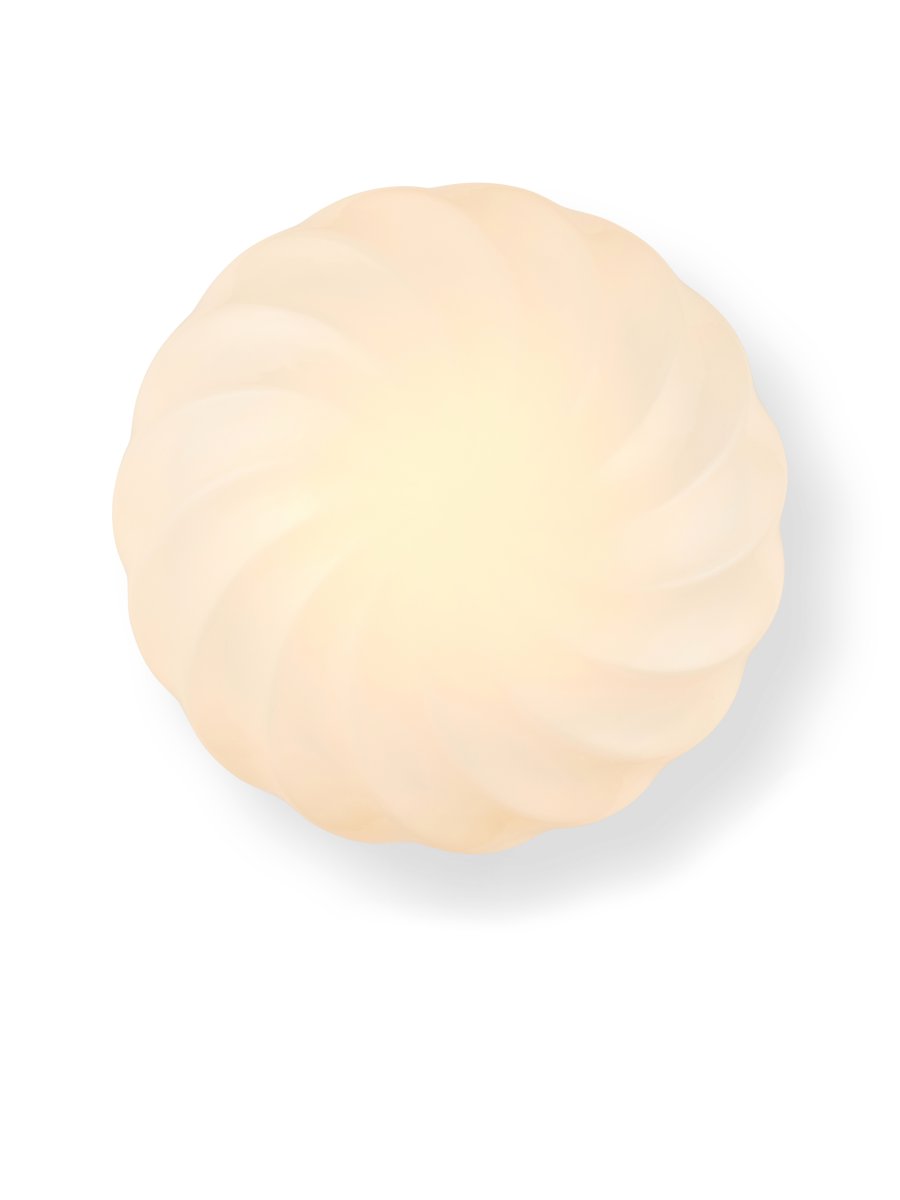 Twist Ø35 Antiek messing plafondlamp Van Halo Design - Geef je huis een boost met Twist &ndash; De stijlvolle plafond-/wandlamp die moderne elegantie combineert met een uniek, gedraaid design.