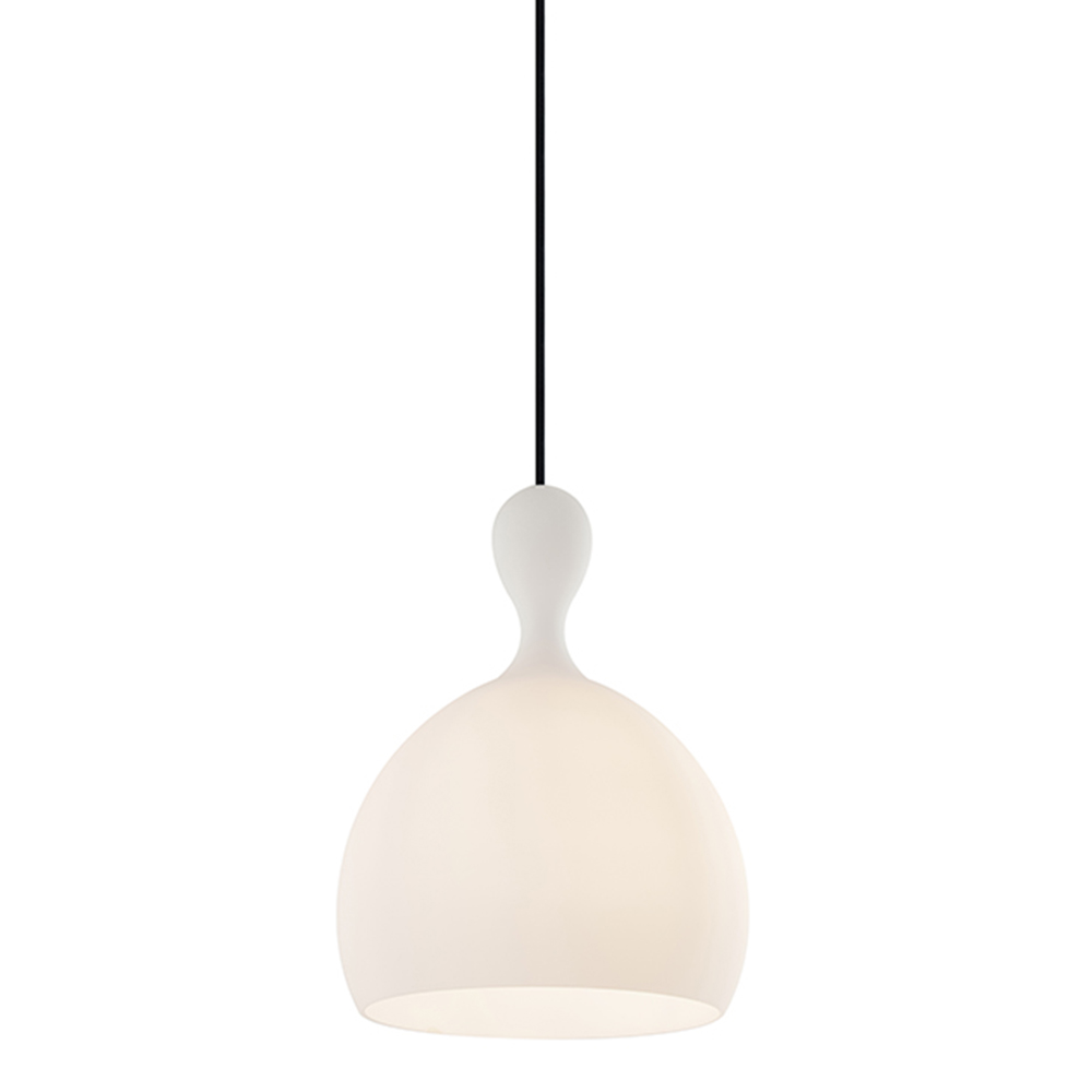 Dueodde Ø24 Opaal hanglamp Van Halo Design - Dueodde is een serie lampen met gebogen vormen.
