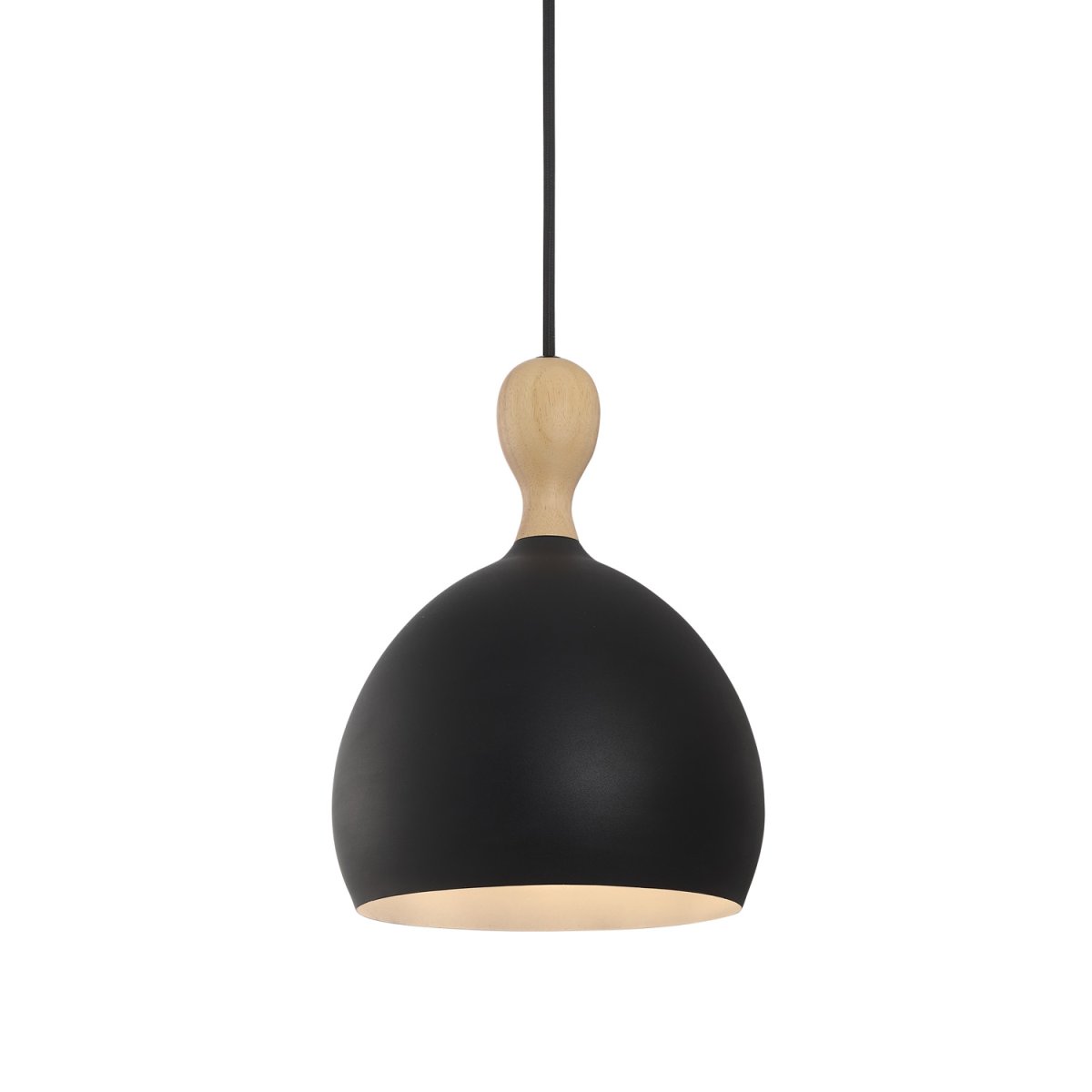 Dueodde Ø18 Zwart hanglamp Van Halo Design - De inspiratie voor het ontwerp komt van de zandloper, een object met veel charme waarvan het zand ooit afkomstig is van het strand van Dueodde op Bornholm, Denemarken.