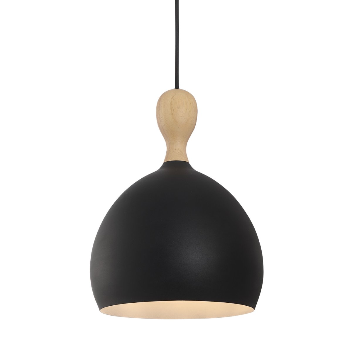 Dueodde Ø24 Zwart hanglamp Van Halo Design - Dueodde is een serie lampen met gebogen vormen.