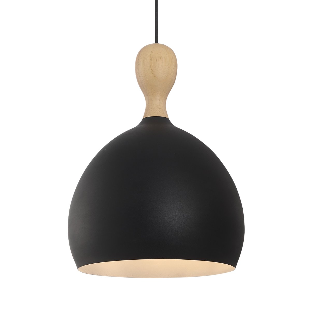 Dueodde Ø30 Zwart hanglamp Van Halo Design - Dueodde is een serie lampen met gebogen vormen.