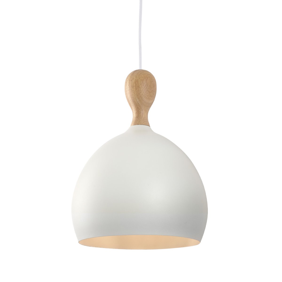 Dueodde Ø24 Wit hanglamp Van Halo Design - Dueodde is een serie lampen met gebogen vormen.