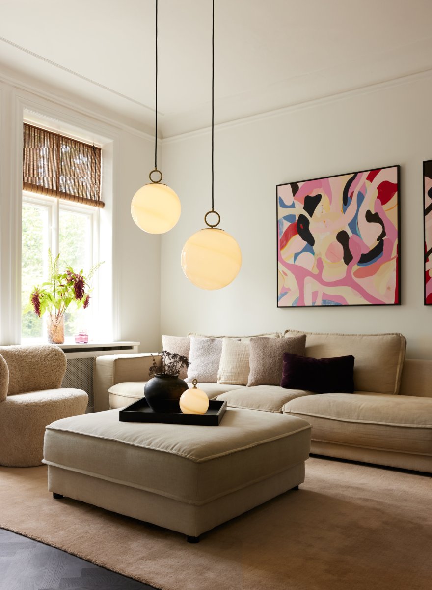 Stockholm 20cm Bruin Draagbare Van Halo Design - Het apparaat heeft een IP44-classificatie en kan zowel binnen als buiten worden gebruikt (maar moet wel binnen worden opgeborgen en opgeladen).