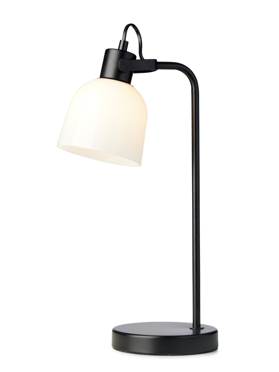 Glow 43cm Zwart bureaulamp Van Halo Design - Glow is een stijlvolle tafellamp met Scandinavisch design.